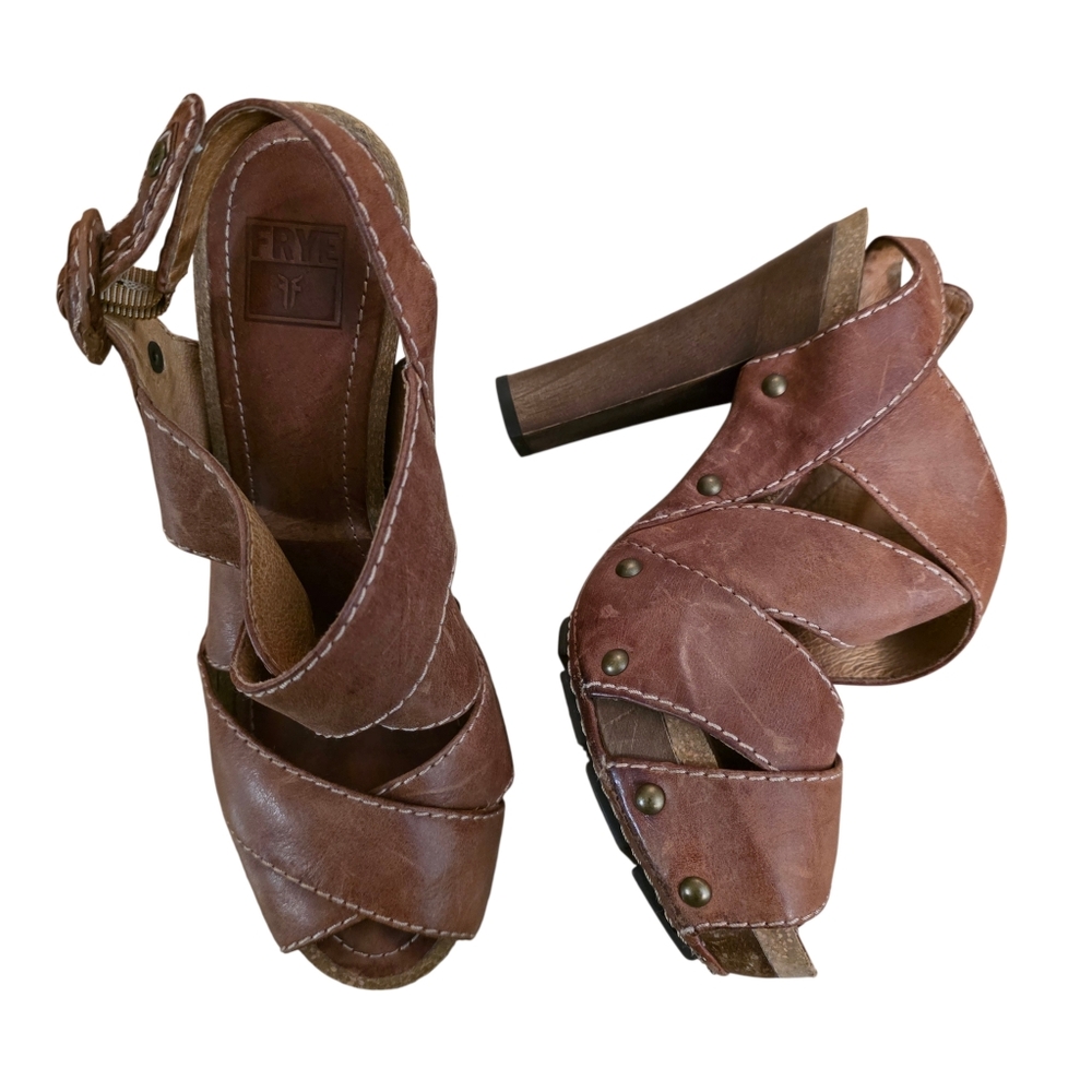 Frye Darcy Heeled Sandals- 7.5